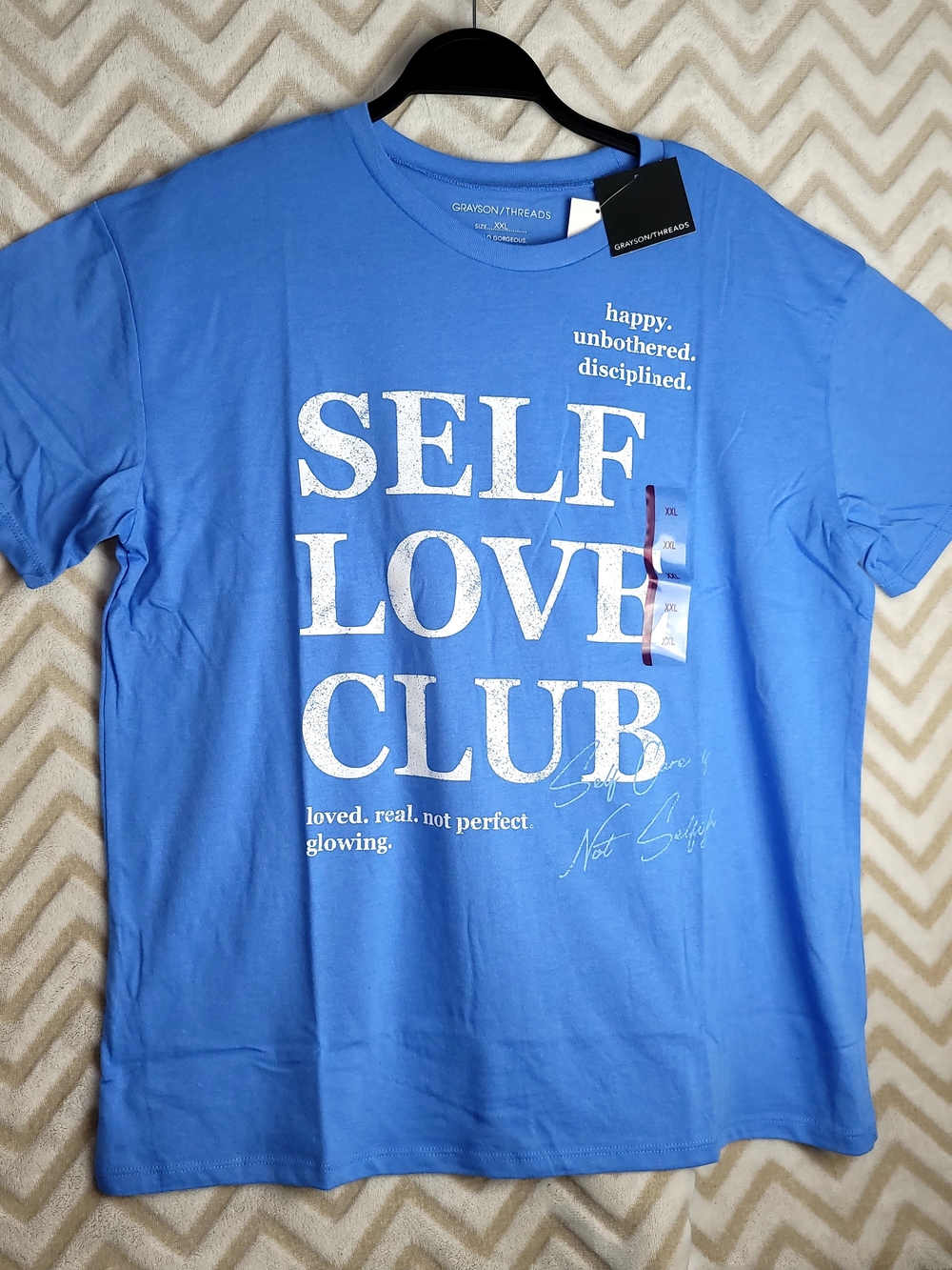 Grayson Threads Men's Self Love Club Graphic T-Shirt - Blue